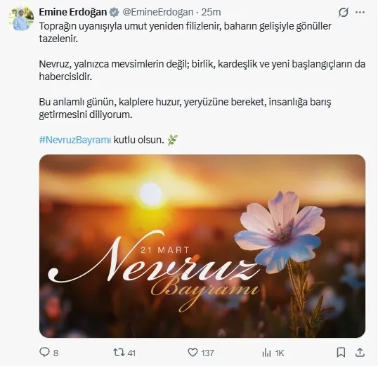 emine-erdogandan-nevruz-bayrami-mesaji-birlik-ve-kardeslik-vurgusu-1774078027628.jpeg Emine Erdoğan'dan Nevruz Bayramı mesajı: Birlik ve kardeşlik vurgusu-1