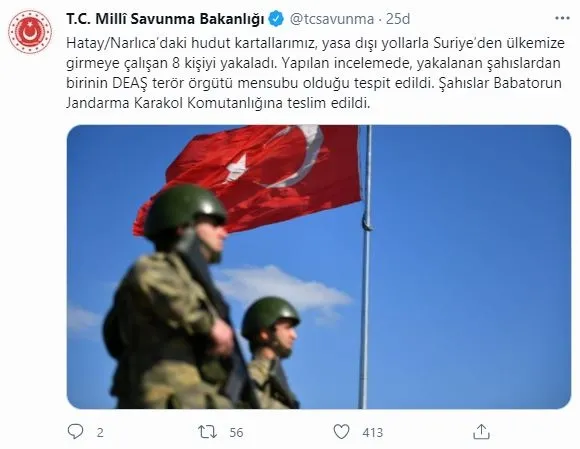 son-dakika-mehmetcik-hatay-uzerinden-turkiyeye-sizmaya-calisan-deasli-teroristi-yakaladi-1622214975275.jpg Son dakika! Mehmetçik, Hatay üzerinden Türkiye'ye sızmaya çalışan DEAŞ'lı teröristi yakaladı-1