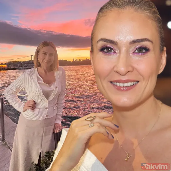 8 yıllık eşi Bülent Şakrak’la yollarını ayırmıştı! Ceyda Düvenci'den kırmızı bornozuyla şıkır şıkır pozlar "Aşkımdan çektik" - 1