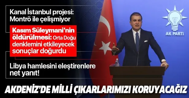 AK Parti MYK ve MKYK toplantısı sonrası Ömer Çelik’ten önemli açıklamalar