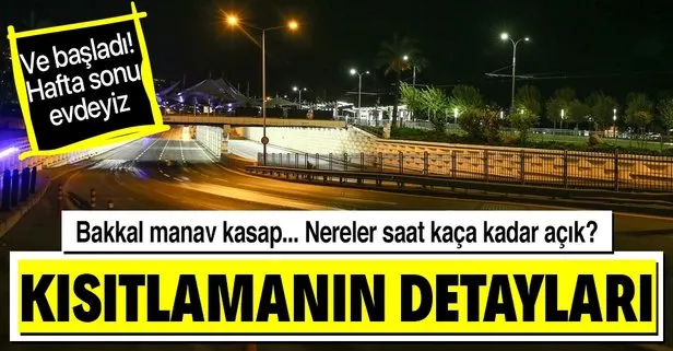 Sokak kısıtlaması başladı!