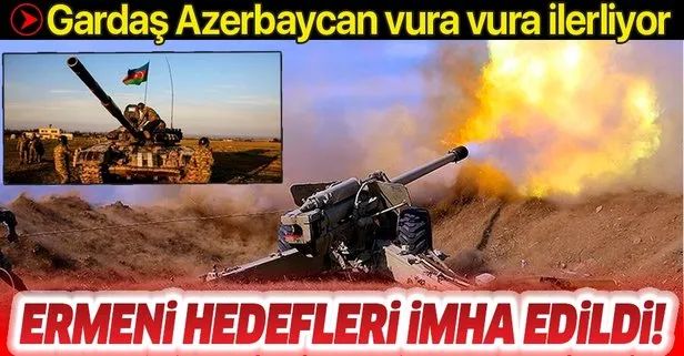 Ermenistan ordusuna ait hedefler imha edildi