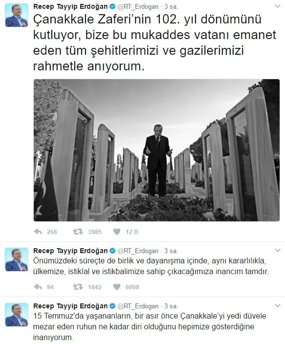 Erdoğan’dan “18 Mart Çanakkale Zaferi” mesajı!-1