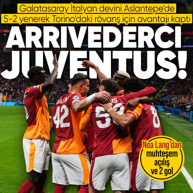 Aslantepe’de tarihi galibiyet! Galatasaray - Juventus: 5-2 | MAÇ SONUCU