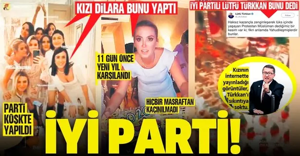 Lütfü Türkkan’ın kızı Dilara’dan köşkte lüks noel partisi!
