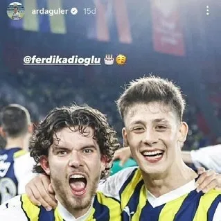 Arda’dan Ferdi’ye kutlama mesajı
