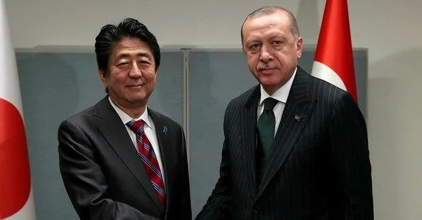 Son dakika: Başkan Erdoğan, Shinzo Abe ile görüştü
