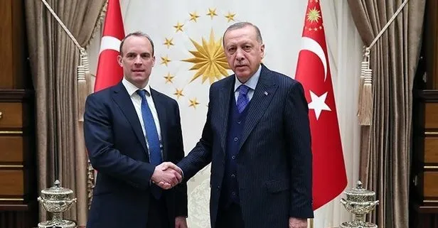 Son dakika: Başkan Erdoğan, İngiltere Dışişleri Bakanı Raab’ı kabul etti