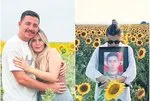 Şehit Polis Yiğit’in Eşi ayçiçek tarlasındaki fotoğrafıyla duygulandırdı