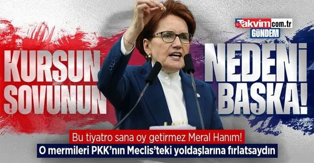 İYİ Parti Genel Başkanı Meral Akşener’in Meclis kürsüsündeki kurşun şovunun asıl nedeni başka!