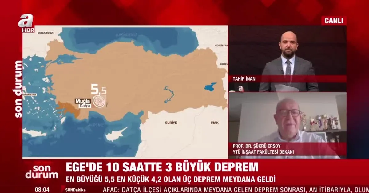 Ege’de 5,5’lik deprem! Neyin habercisi? Prof. Dr. Şükrü Ersoy A Haber’de anlattı: Kritik bir yer!