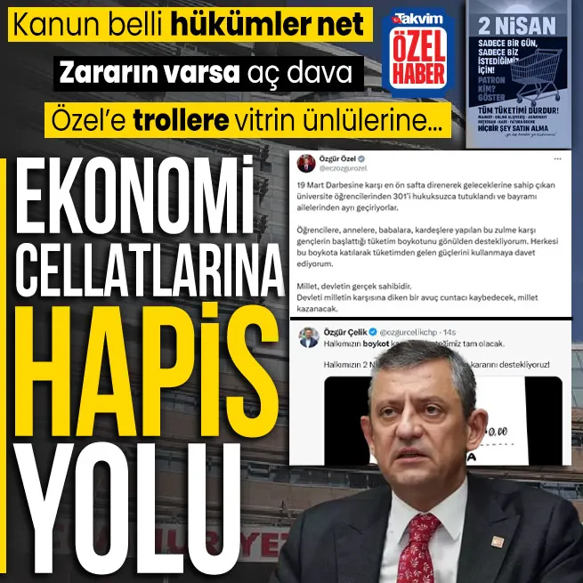 Ekonomi cellatlarına hapis yolu! Kanun belli hükümler net: Zarar gören esnaf CHPden fondaşlardan vitrin ünlülerinden tazminat talep edebilir