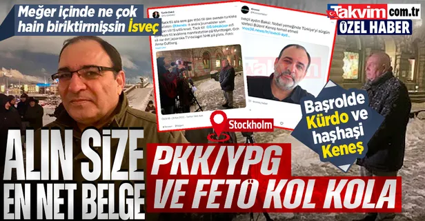 YPG/PKK - FETÖ birlikteliğinin en net belgesi! Kürdo Baksi ve haşhaşi Bülent Keneş NATO'ya girmek isteyen İsveç'te yan yana