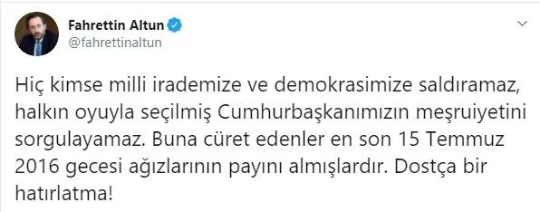 Joe Biden'ın Başkan Recep Tayyip Erdoğan'a yönelik küstah sözlerine İletişim Başkanı Fahrettin Altun'dan sert tepki-6