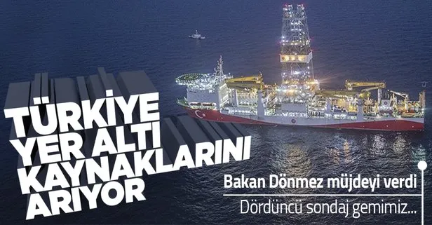 Son dakika! Enerji ve Tabii Kaynaklar Bakanı Fatih Dönmez duyurdu: Dördüncü sondaj gemimiz...