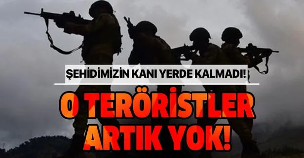 O teröristler ölü ele geçirildi