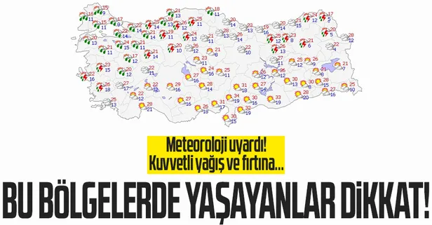 HAVA DURUMU | Meteorolojiden bu bölgelere kritik uyarı! Kuvvetli rüzgar ve fırtına... 18-22 Nisan