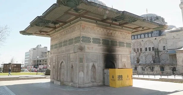 İstanbul’un 3 asırlık Tophane Çeşmesi'nde ateş yaktı: O şüpheli tutuklandı