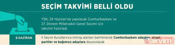 24 Haziran seçim takvimi! - 16