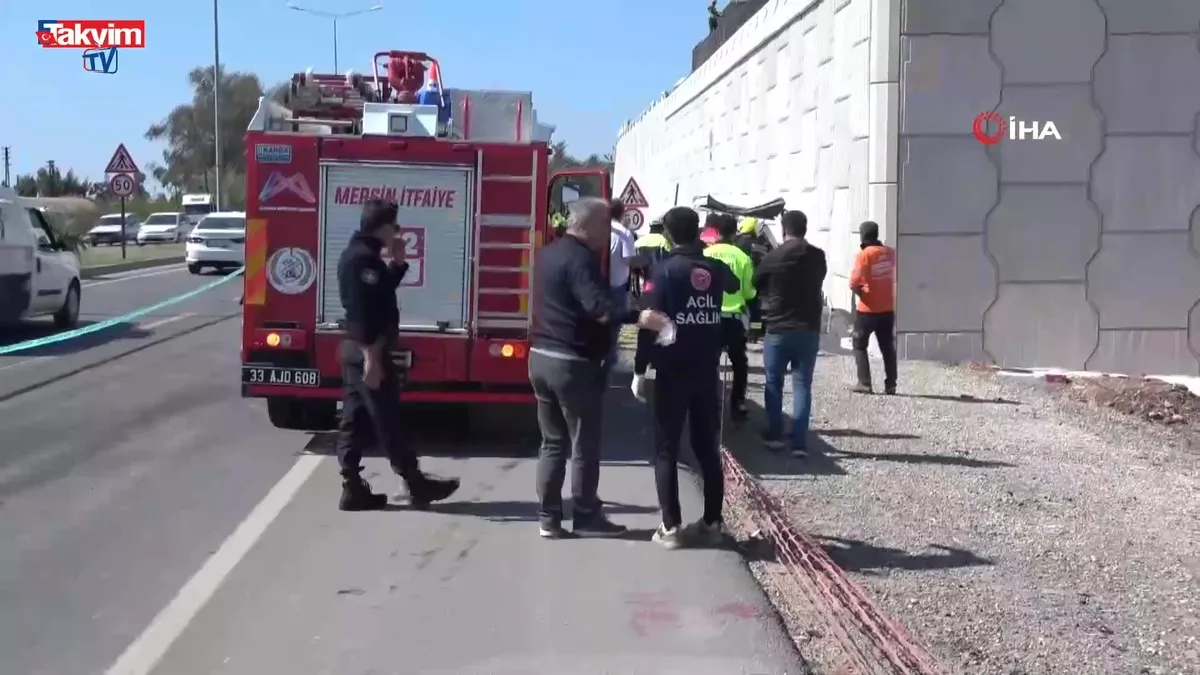 Erdemli'de ölümlü trafik kazası!