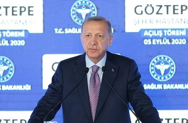 Son dakika: Başkan Erdoğan'dan Göztepe Şehir Hastanesi açılışında sert mesaj: Türkiye ahlâksız haritaları yırtıp atar-3
