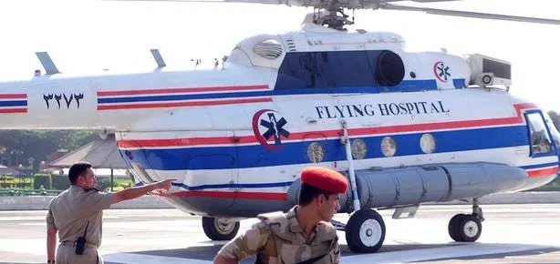 Mübarek’e helikopterli tahliye