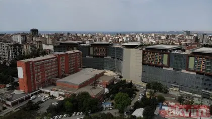 Başkan Erdoğan müjdelemişti... 1. etabı tamamlanan Göztepe Şehir Hastanesi havadan görüntülendi