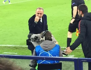 Alman kameraman Fatih Terim'i sinirlendirdi