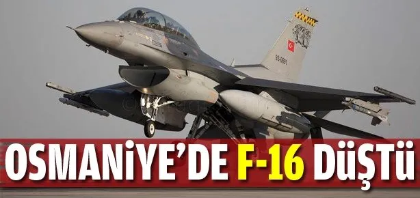 Osmaniye’de savaş uçağı düştü