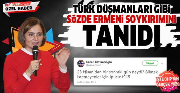 CHP'li Canan Kaftancıoğlu'ndan skandal Ermeni soykırımı paylaşımı