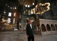 Son dakika: Başkan Erdoğandan ilk namaz öncesi Ayasofya Camiinde inceleme