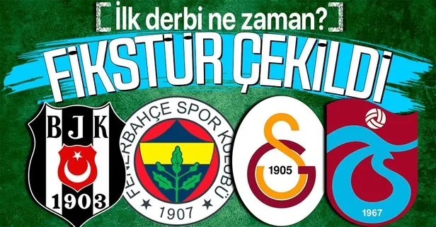 Süper Lig’de fikstür çekildi! Beşiktaş, Fenerbahçe, Galatasaray ve Trabzonspor 2021-2022 maçları ve derbi tarihleri!