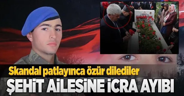 Şehit ailesine icra takibi başlatan CHP’li belediye özür diledi