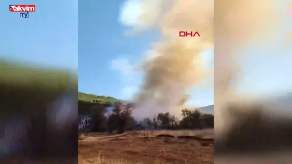 Burdur'da orman yangını