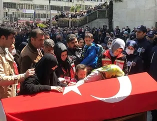 Şehide son veda! Ayakta durmakta güçlük çekti