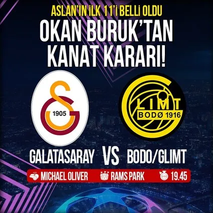 Galatasaray'ın ilk 11'i belli oldu!