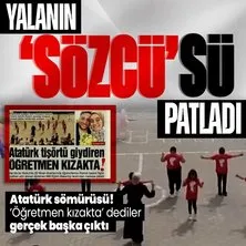 CHP’nin ’SÖZCÜ’sü yine patladı! Atatürk tişörtü giydiren öğretmen açığa alındı yalanına karşı gerçekler... Bakan Tekin’den net açıklama
