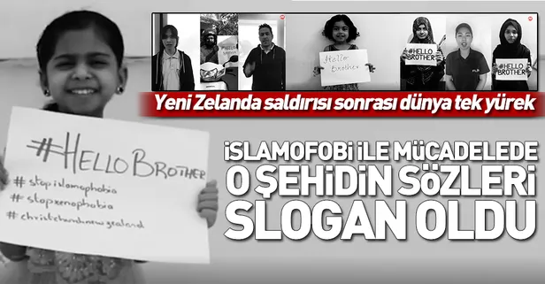 Yeni Zelanda'daki saldırı sonrası İslamofobi ile mücadelenin ortak sloganı: Hello Brother