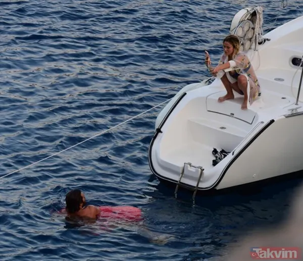 Can Yaman ve sevgilisi Diletta Leotta aşka geldi uluorta öpücüklere boğdu! Teknede aldırışsız romantizm... - 7