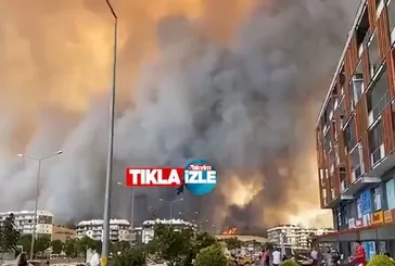 Çanakkale'deki orman yangını yerleşim alanlarına yaklaştı!