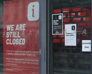 İngiltere'de parekende mağazalarının kapatılmasının şirketlere haftalık maliyeti 2 milyar sterlini buldu