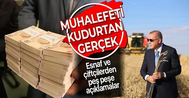 Başkan Erdoğan destek miktarını açıkladı! Esnaf, sanayici ve çiftçi sevince boğuldu
