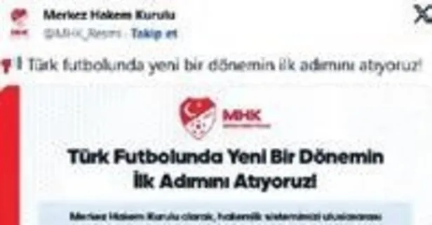 Türk futbolunda yeni dönem! Hakem performansı değerlendirilecek