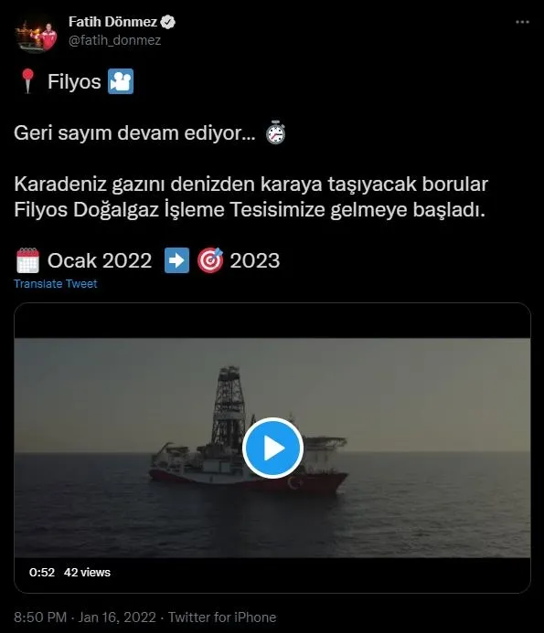 Geri sayım başladı! Karadeniz gazı karaya çıkıyor: Enerji ve Tabii Kaynaklar Bakanı Fatih Dönmez o video ile duyurdu-2