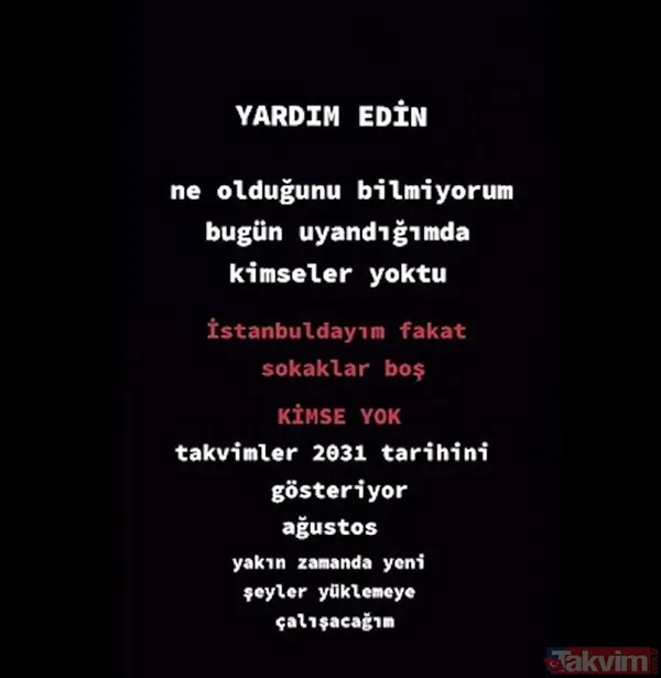 Zaman yolcusu bu kez İstanbul'dan çıktı! Takvimler 2031'i gösteriyor dedi paylaştıkları akıl tutulması yaşattı: Boş sokaklar caddeler... - 2