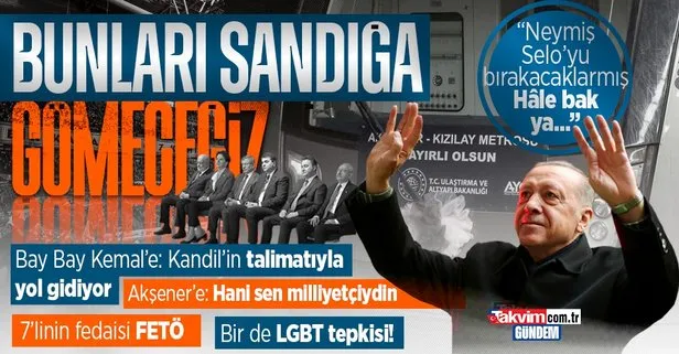 Başkan Erdoğan’dan AKM-Gar-Kızılay Metro Hattı açılış töreninde önemli açıklamalar! 7’liye sert tepki: Kandil’in talimatıyla...