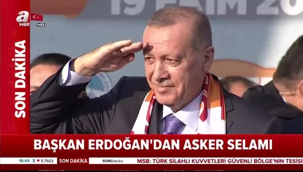 Başkan Erdoğan'dan Mehmetçik'e asker selamı