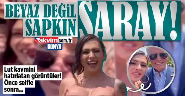 Beyaz Saray'da LGBT skandalı! Sapkınlığa çanak tutan Biden'ın onur partisinde transseksüel model Rose Montoya üstünü çıkarttı!