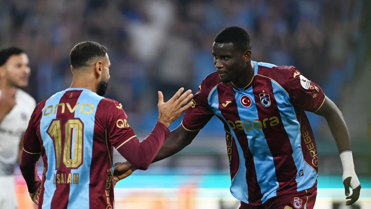 Trabzonspor'da Onuachu 2 gol attı, sakatlandı