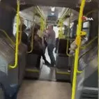 Metrobüste kavga anı kamerada!